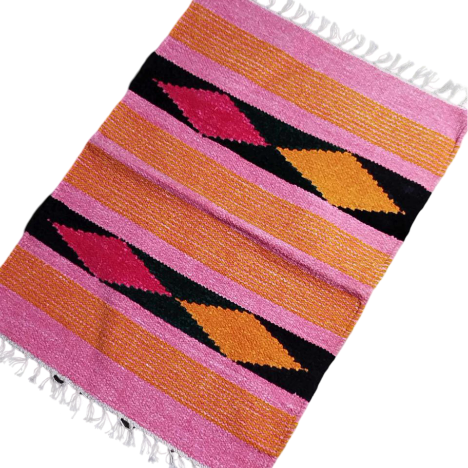 Handloom Multicolor Shataranji Door Mat