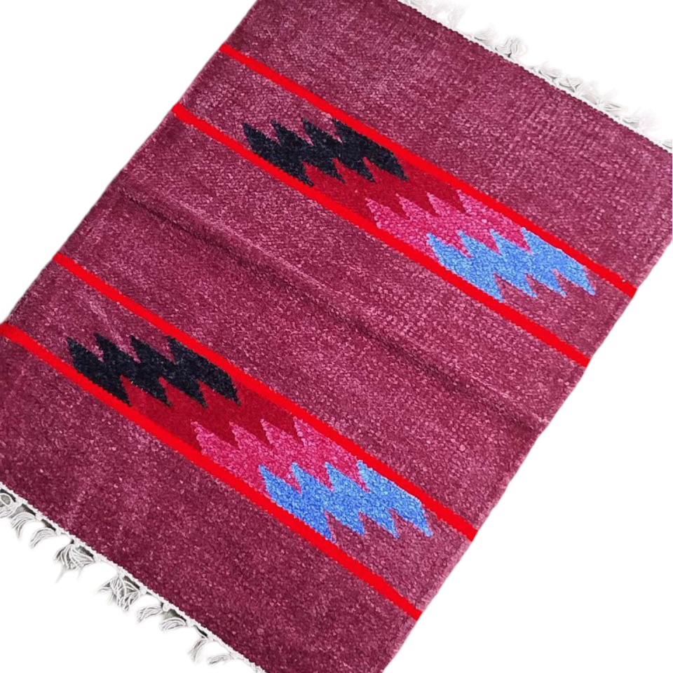 Handloom Multicolor Shataranji Door Mat