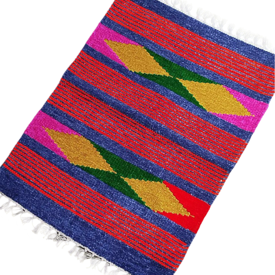 Handloom Multicolor Shataranji Door Mat