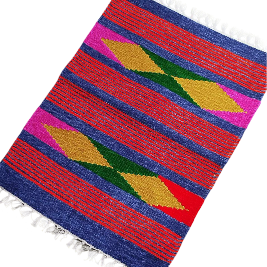 Handloom Multicolor Shataranji Door Mat