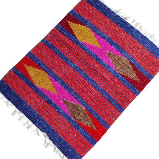 Handloom Multicolor Shataranji Door Mat