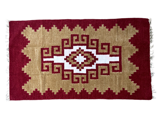 3/5 Exclusive Handloom Shataranji Floor Mat Carpet