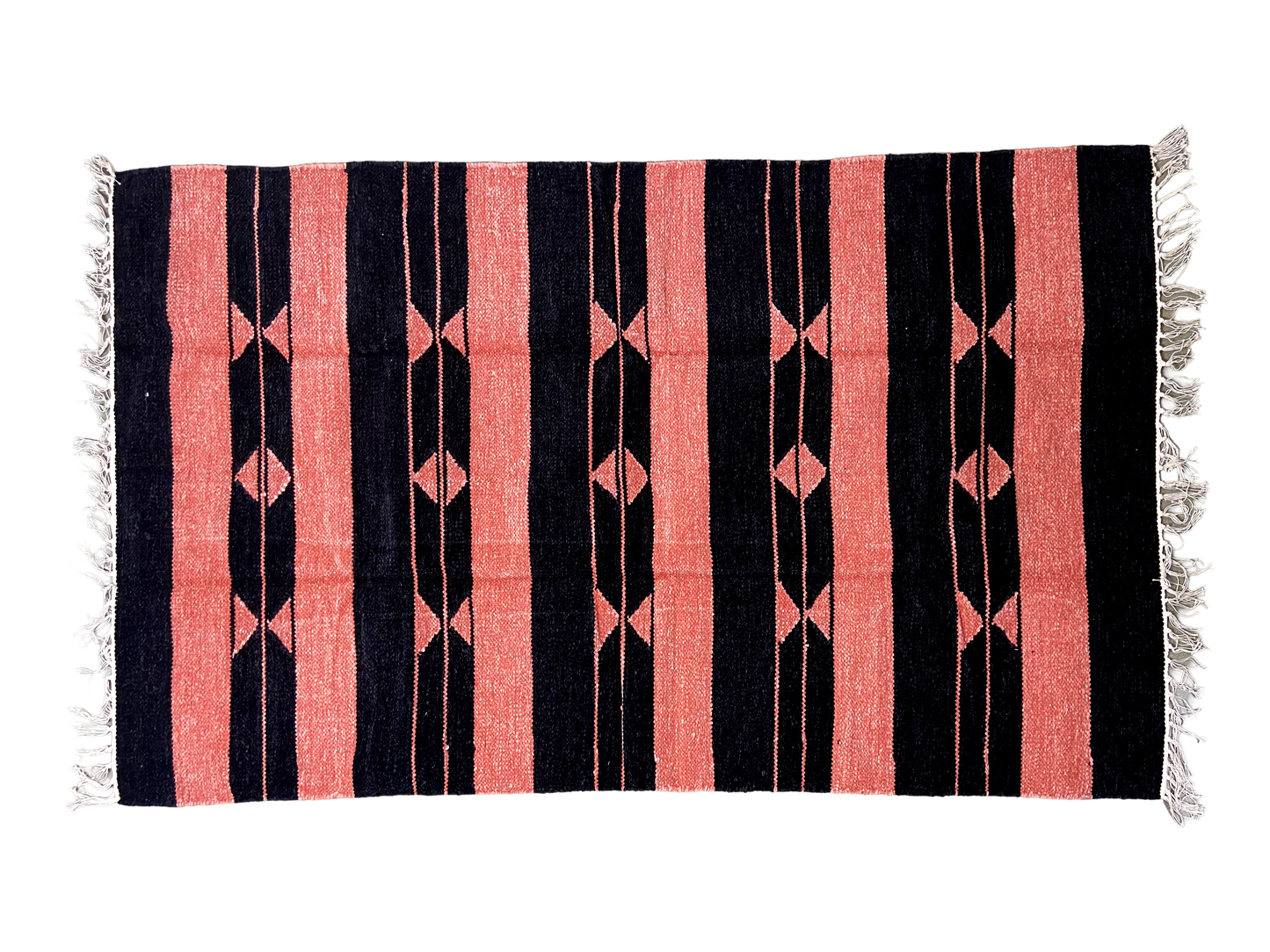 3/5 Handloom Shataranji Floor Mat Carpet