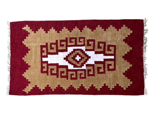 3/5 Exclusive Handloom Shataranji Floor Mat Carpet