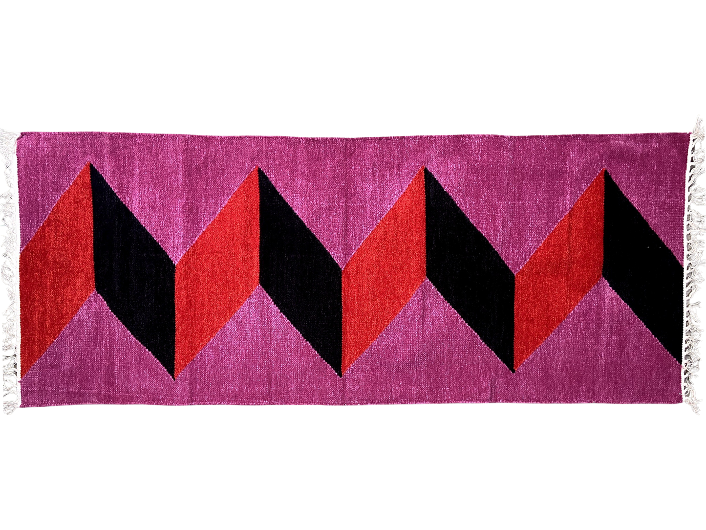 2/5 Handloom Shataranji Floor Mat Carpet