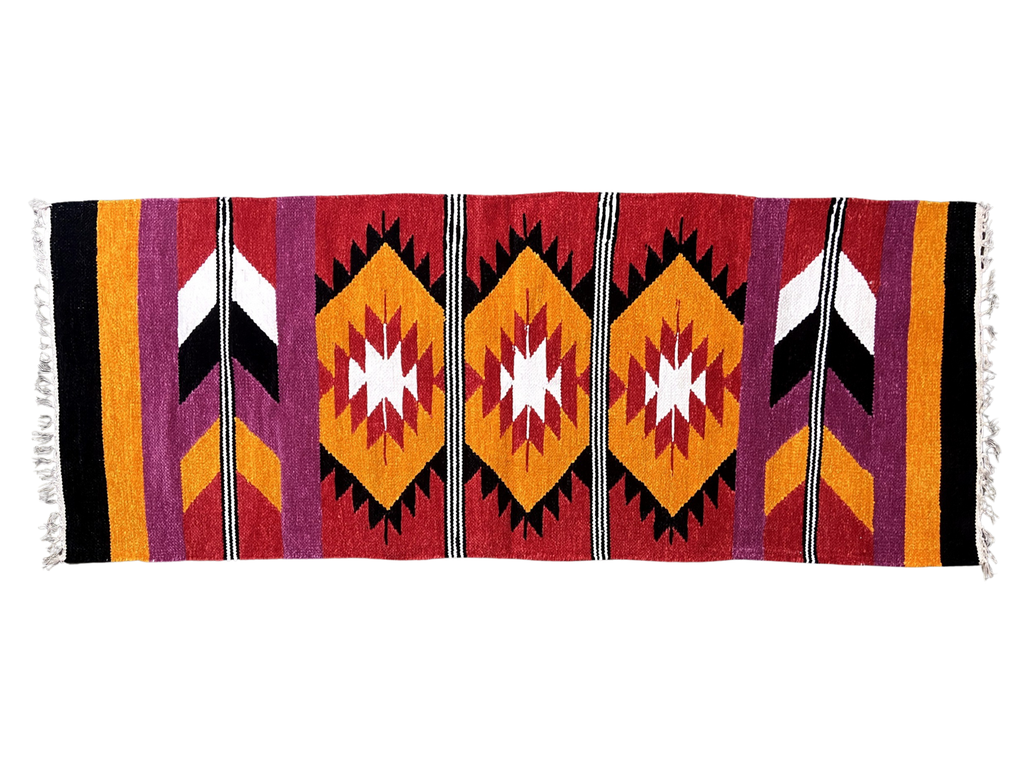 2/5 Handloom Shataranji Floor Mat Carpet