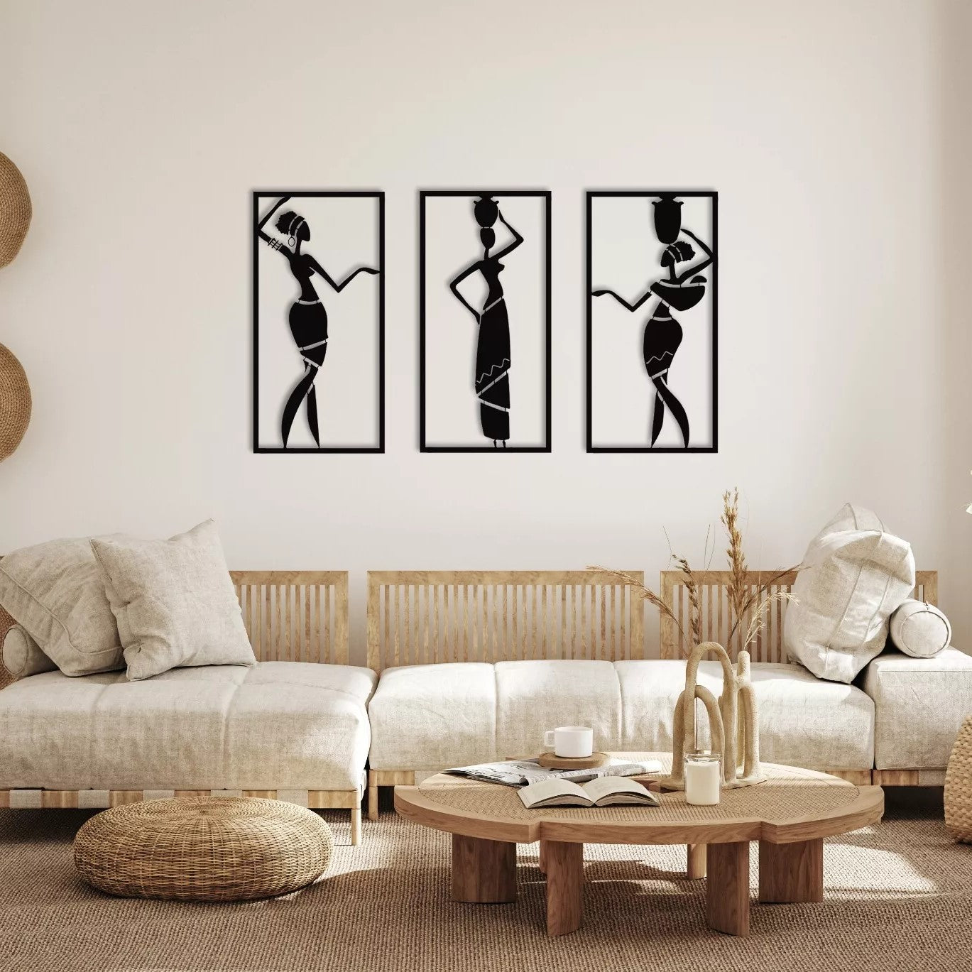 Village Harmony Metal Wall Art (Set of 3)